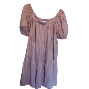 North End Tiered Short Sleeve Mini Dress Size M